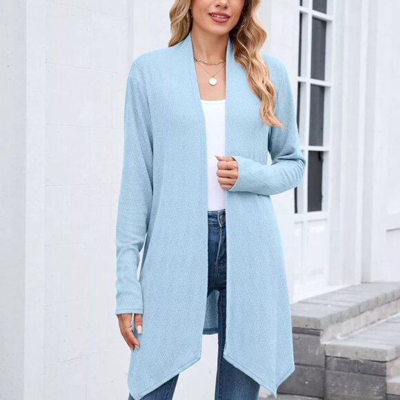 Open Front Long Cardigan - Picture 9 of 12